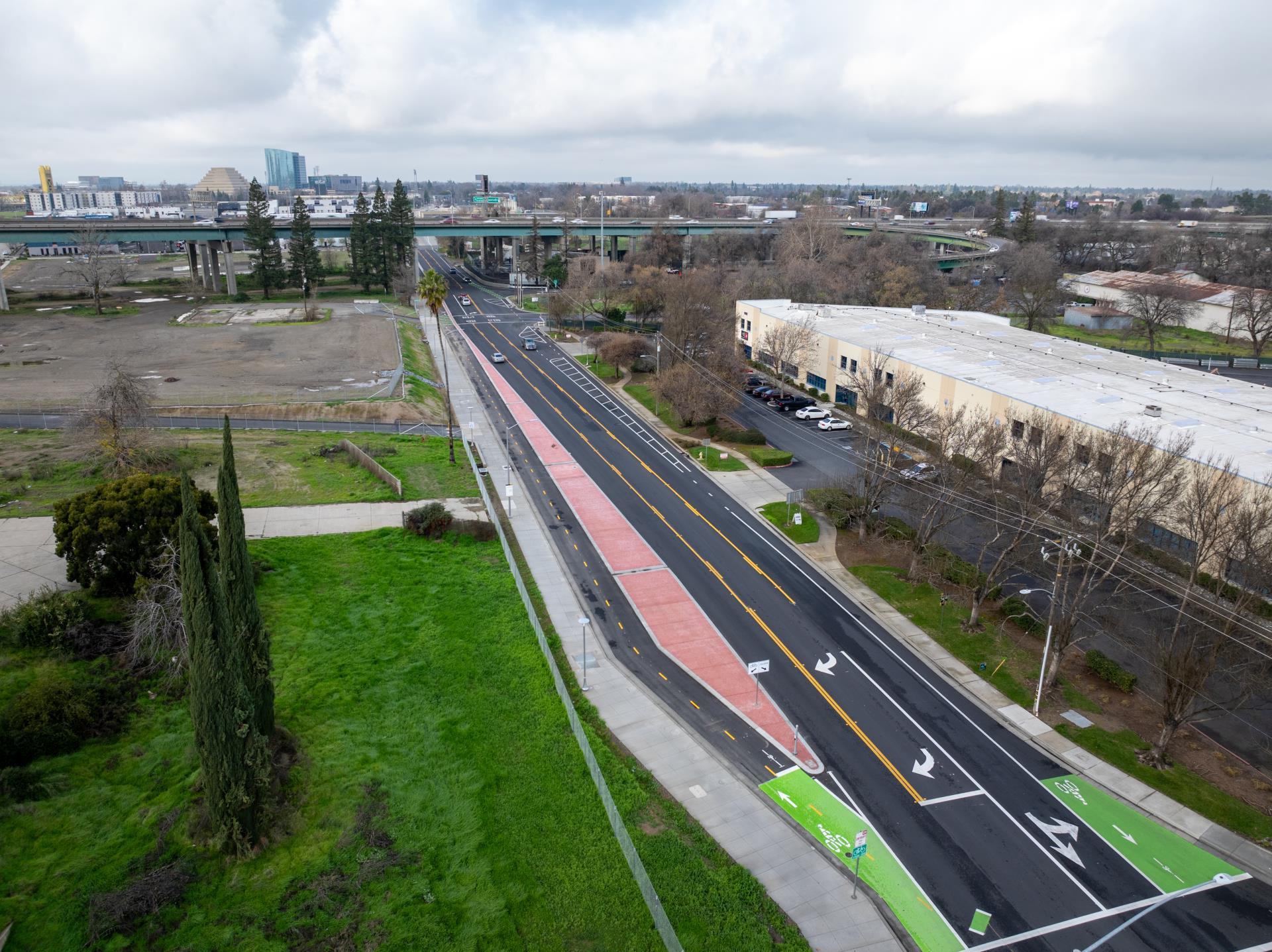 5th Street with new bike lanes